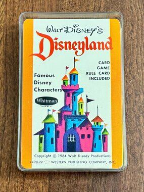Vintage Walt Disney's Disneyland Card Game - Whitman - Complete Set